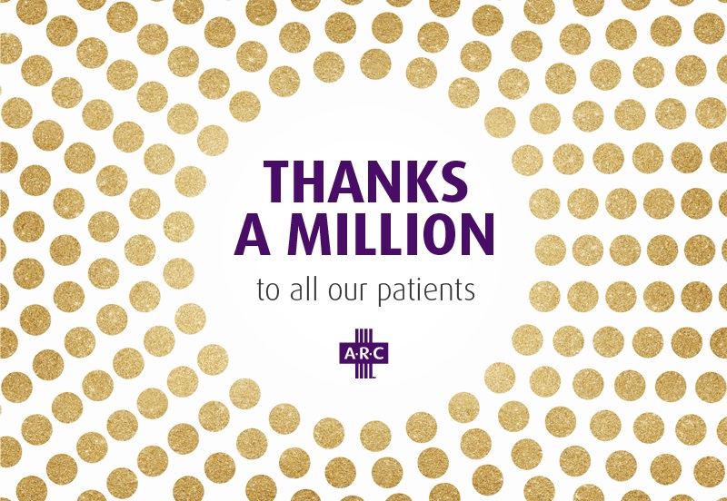 Thanks a Million! ARC reaches patient visit milestone!
