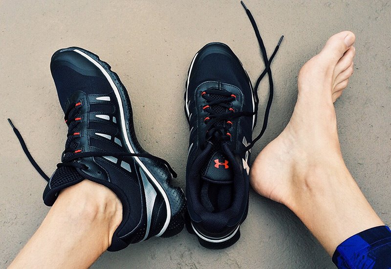 runner with athlete's foot