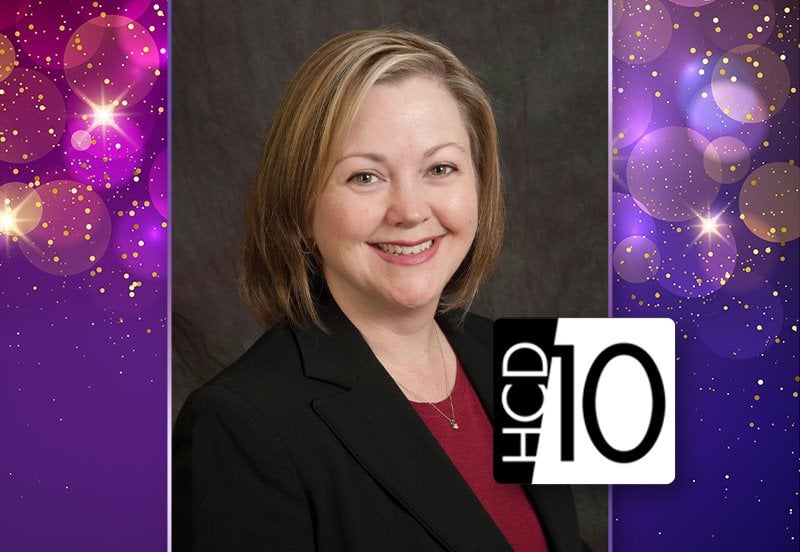 Darlene Guynes, Senior Director of Operations at ARC, with HCD 10 awards logo, featured in an article highlighting her national recognition