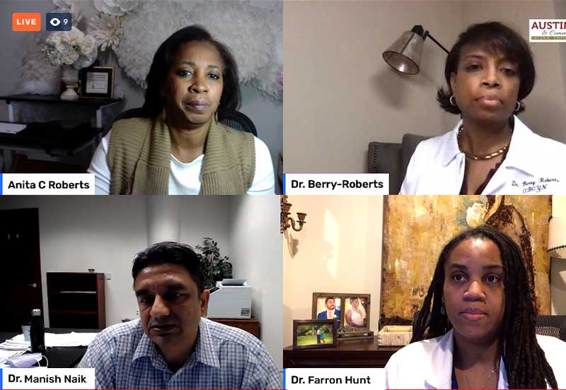 four Austin Regional Clinic discussing things to help you stay safe during Covid-19