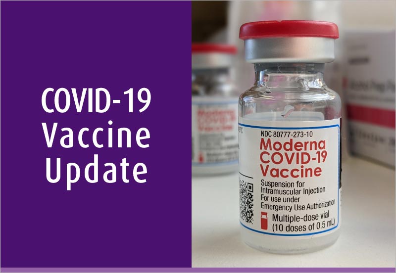 unopened Moderna Covid-19 vaccine bottle