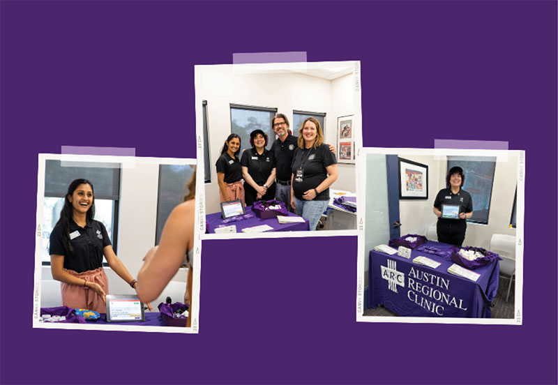 Collage of the ARC Marketing team at the 2023 HAAM Loves You event