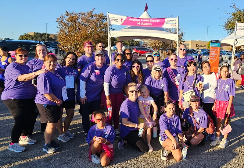 ARC walking team members at the Komen Austin MORE THAN PINK Walk