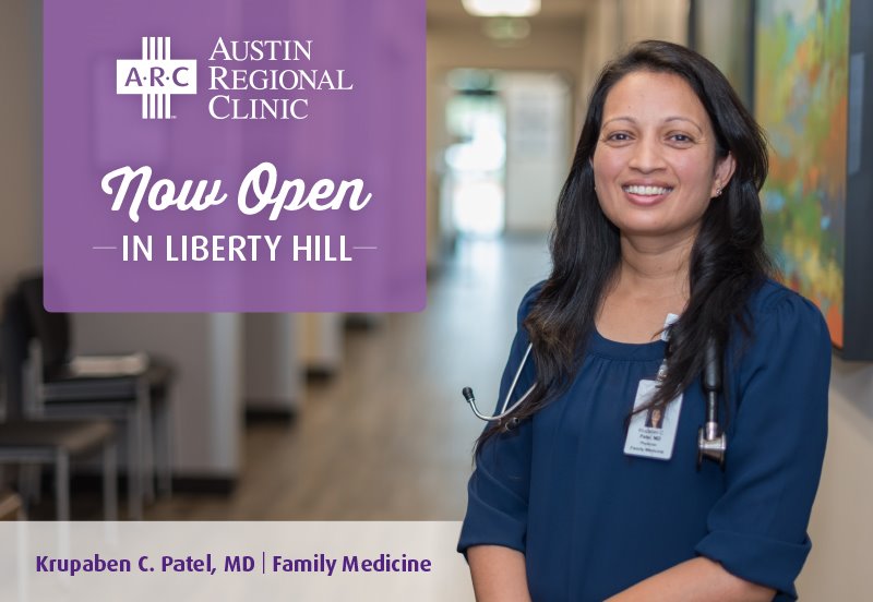 Austin Regional Clinic Open in Liberty Hill, Texas
