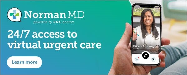 NormanMD 24/7 access to virtual urgent care