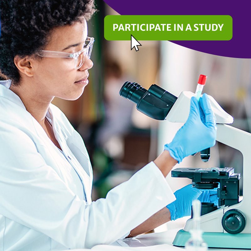 Clinical researcher examining sample from a clinical study