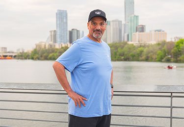 ARC patient enjoying a day out at Lady Bird Lake in Austin