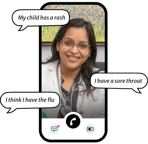 an example of concerns being expressed to a doctor or APC on the NormanMD app