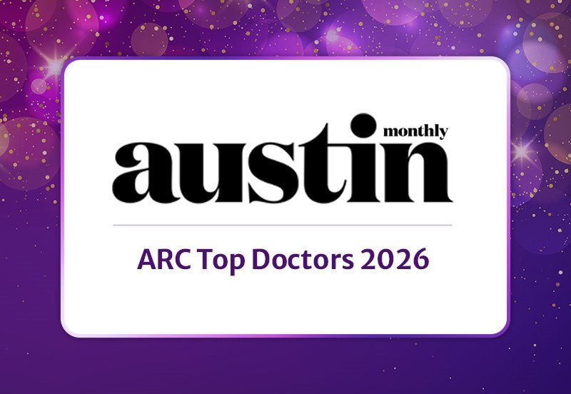 Image with the words 'ARC Top Doctors 2026' and the Austin Monthly Logo