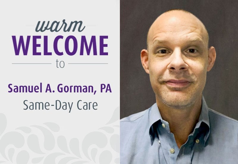 Same-Day Care Doctor Samuel A. Gorman at ARC Kyle Plum Creek