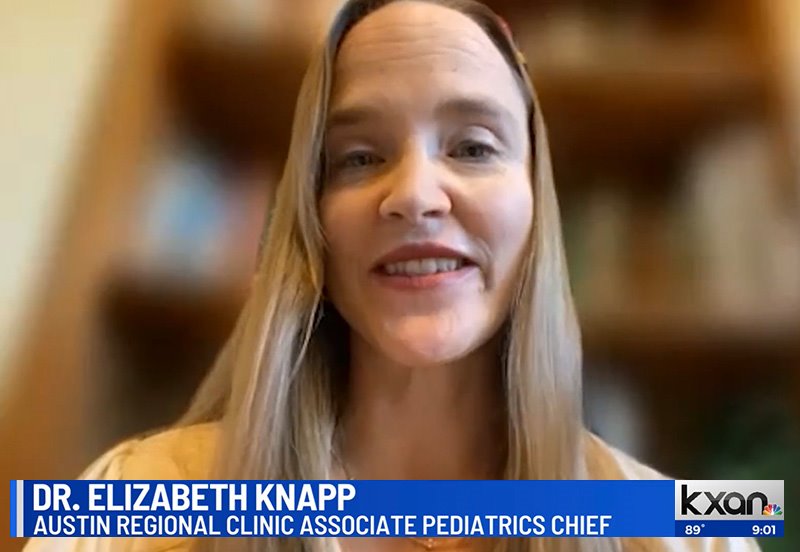 Dr. Elizabeth Knapp speaking about pediatric illnesses