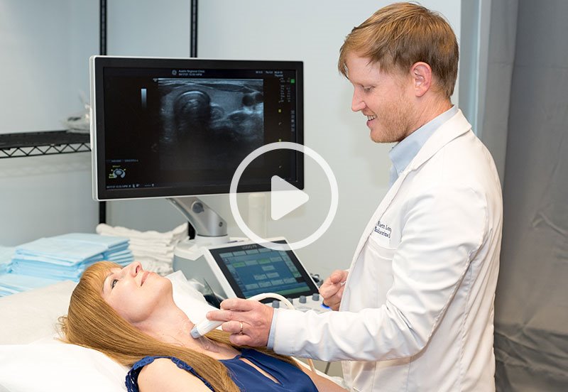 Doctor diagnosing and treating adrenal gland issues