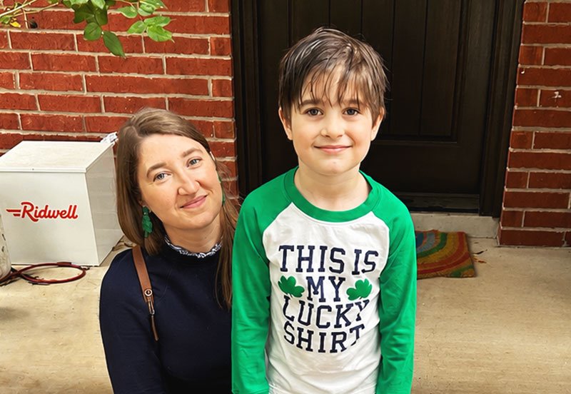 A NormanMD pediatric patient and his mother