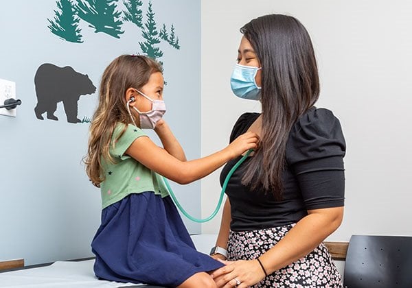 doctor with child patient