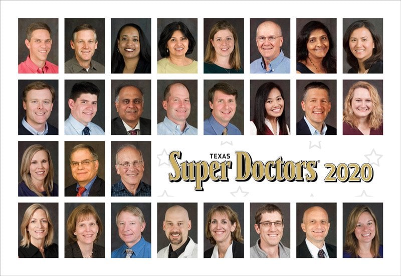 27 Austin Regional Clinic physicians nominated for Texas Super Doctors 2020