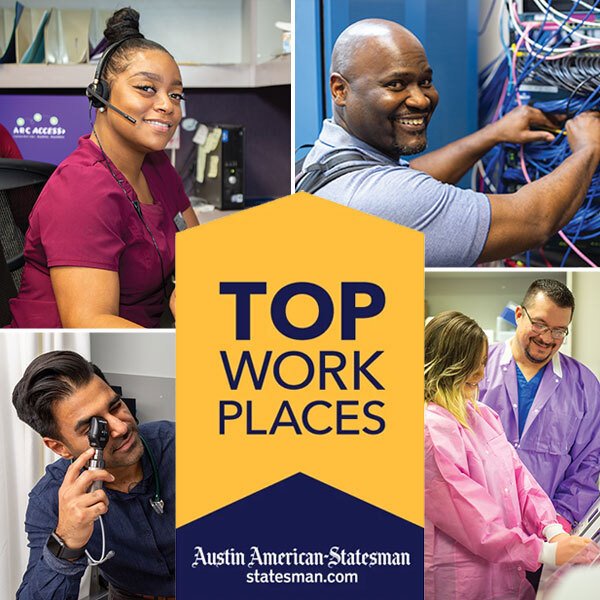 a photo of a top work place ad